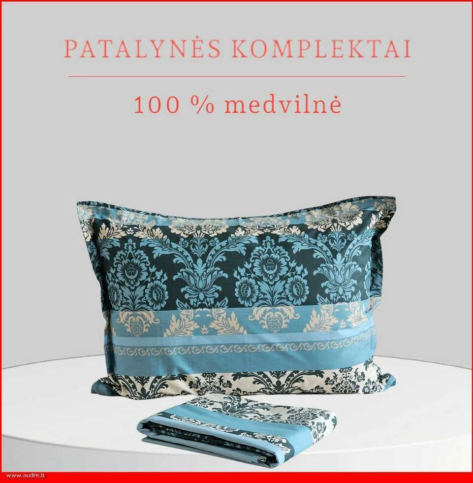 Medvilnės pagalvės užvalkalas - 70x70 cm. be užtrauktuko
