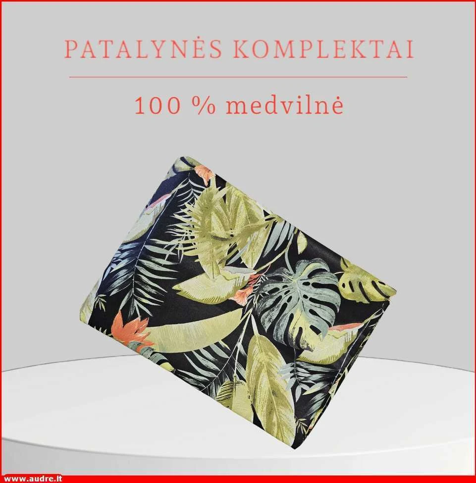 Medvilnės pagalvės užvalkalas - 70x70 cm. be užtrauktuko