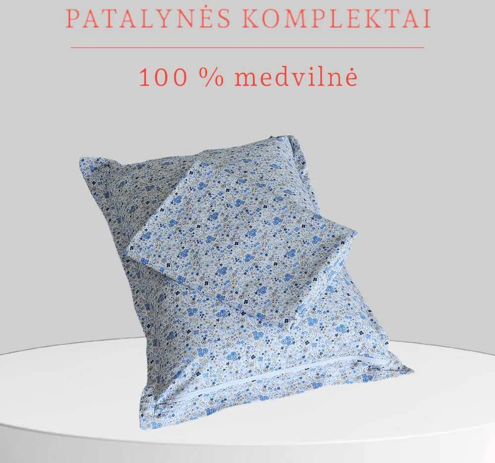 Medvilnės pagalvės užvalkalas - 70x70 cm. be užtrauktuko