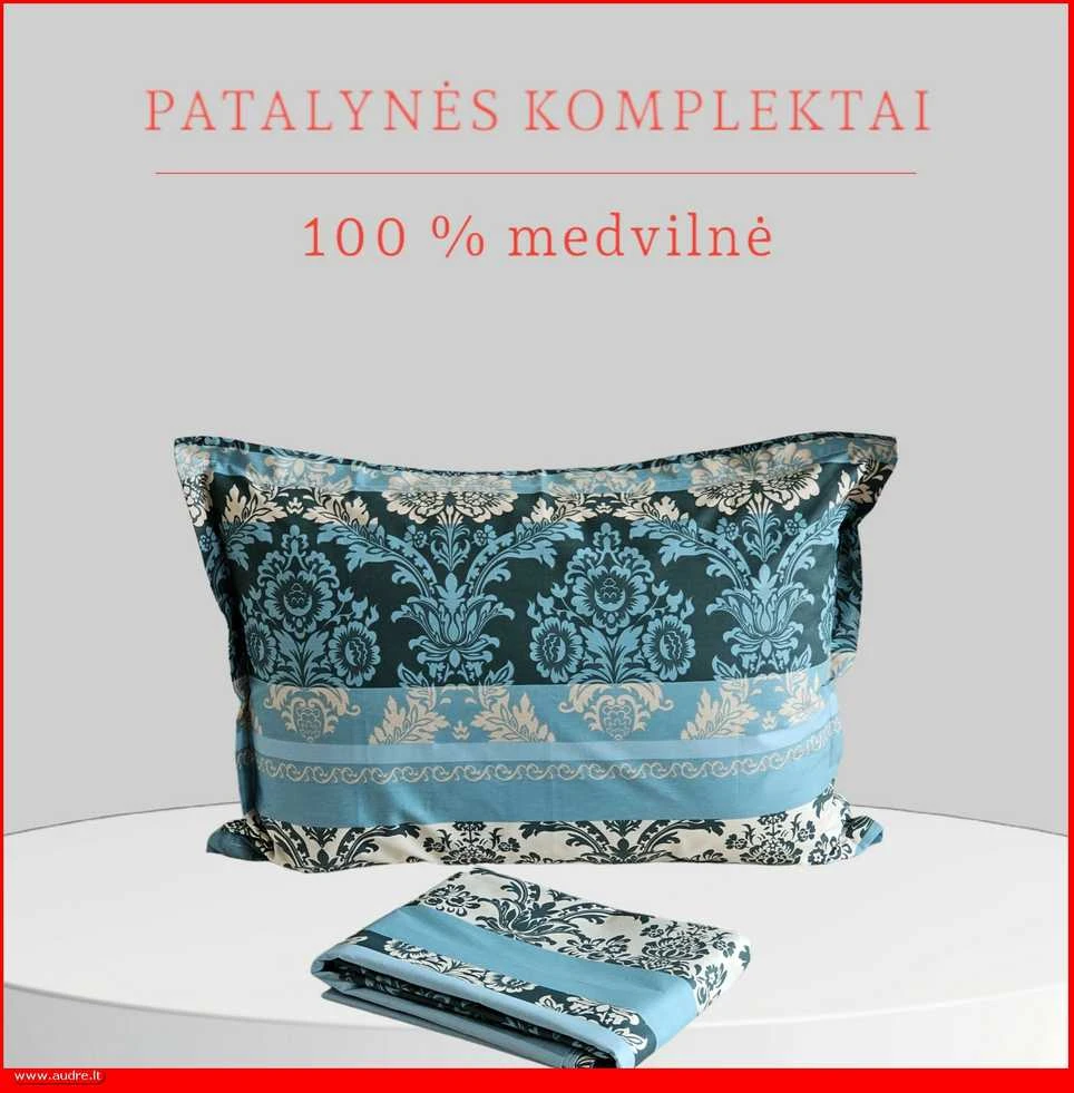 Medvilnės pagalvės užvalkalas - 70x70 cm. be užtrauktuko