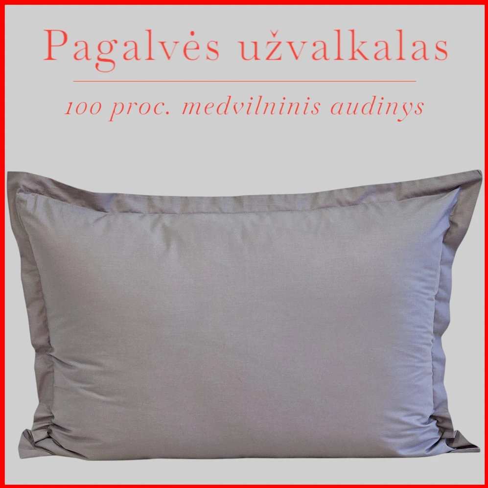 Pagalvės užvalkalas - 50x70 cm. be užtrauktuko