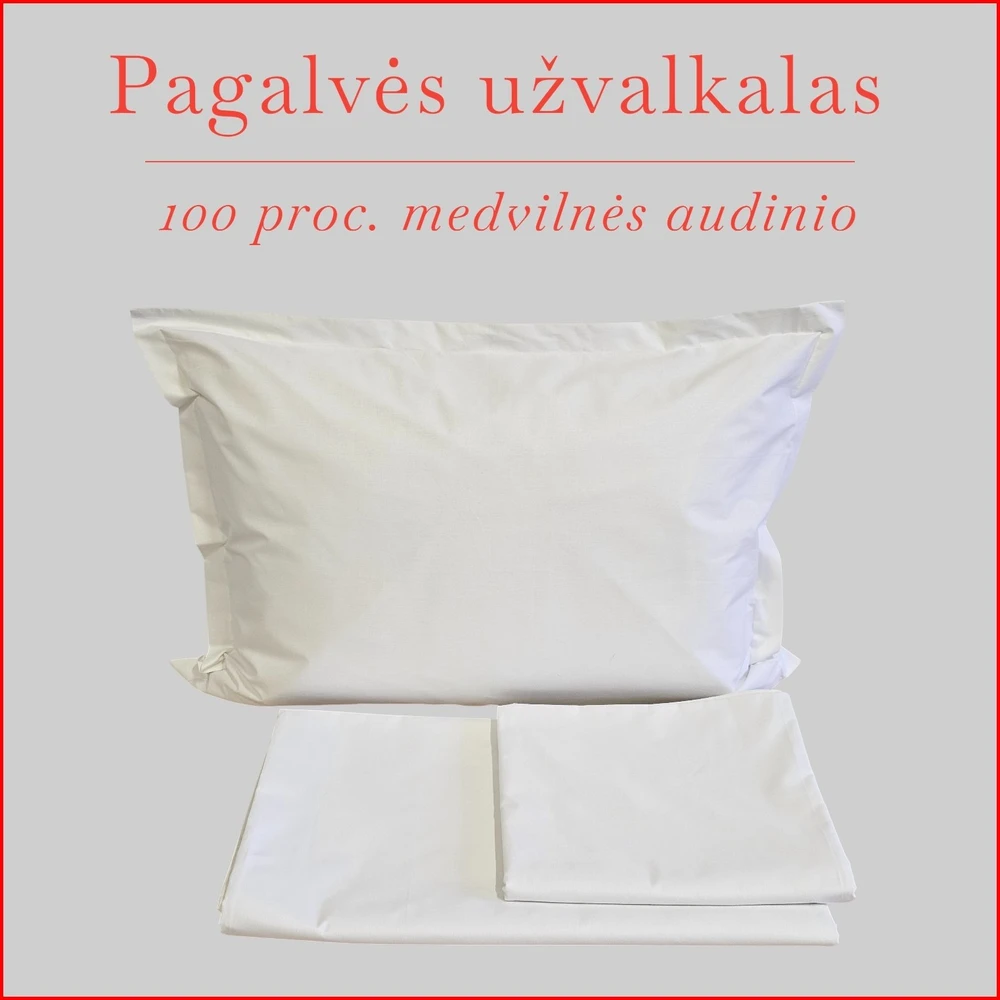 Pagalvės užvalkalas - 50x70 cm. be užtrauktuko