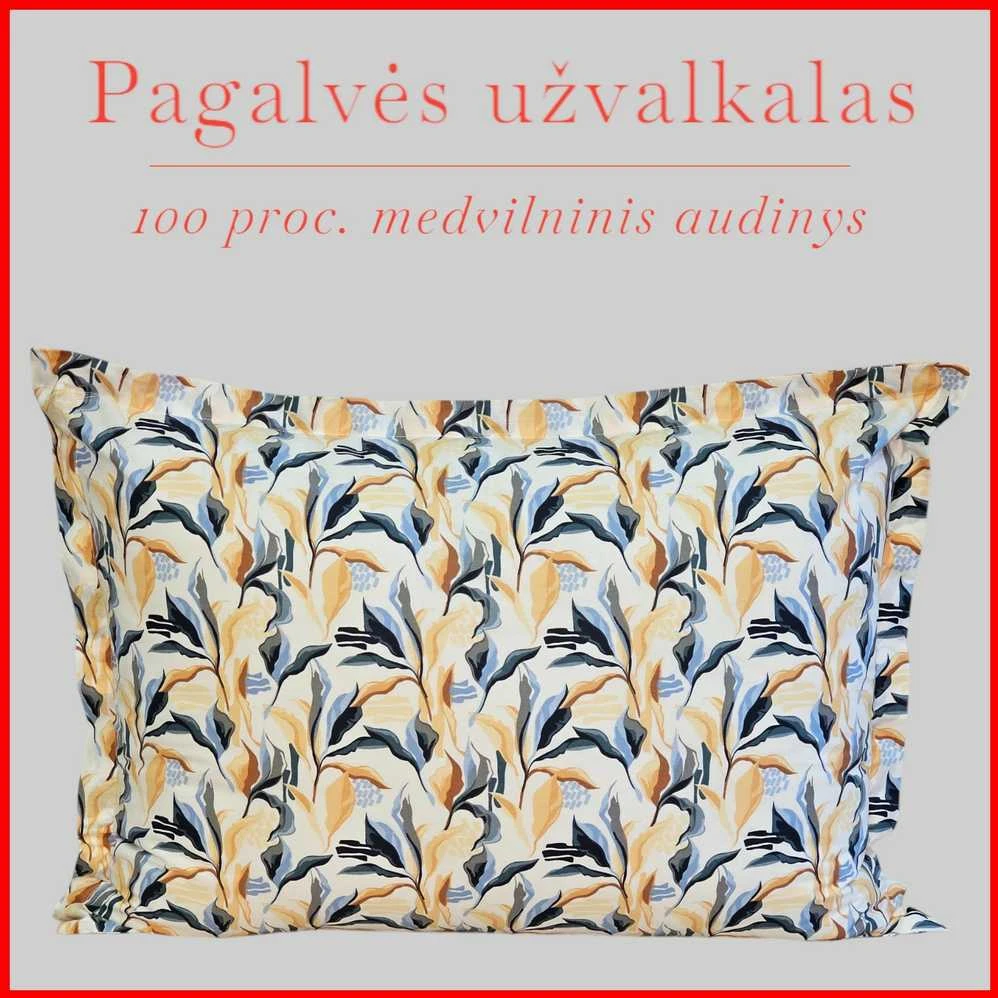Medvilnės pagalvės užvalkalas - 70x70 cm. be užtrauktuko
