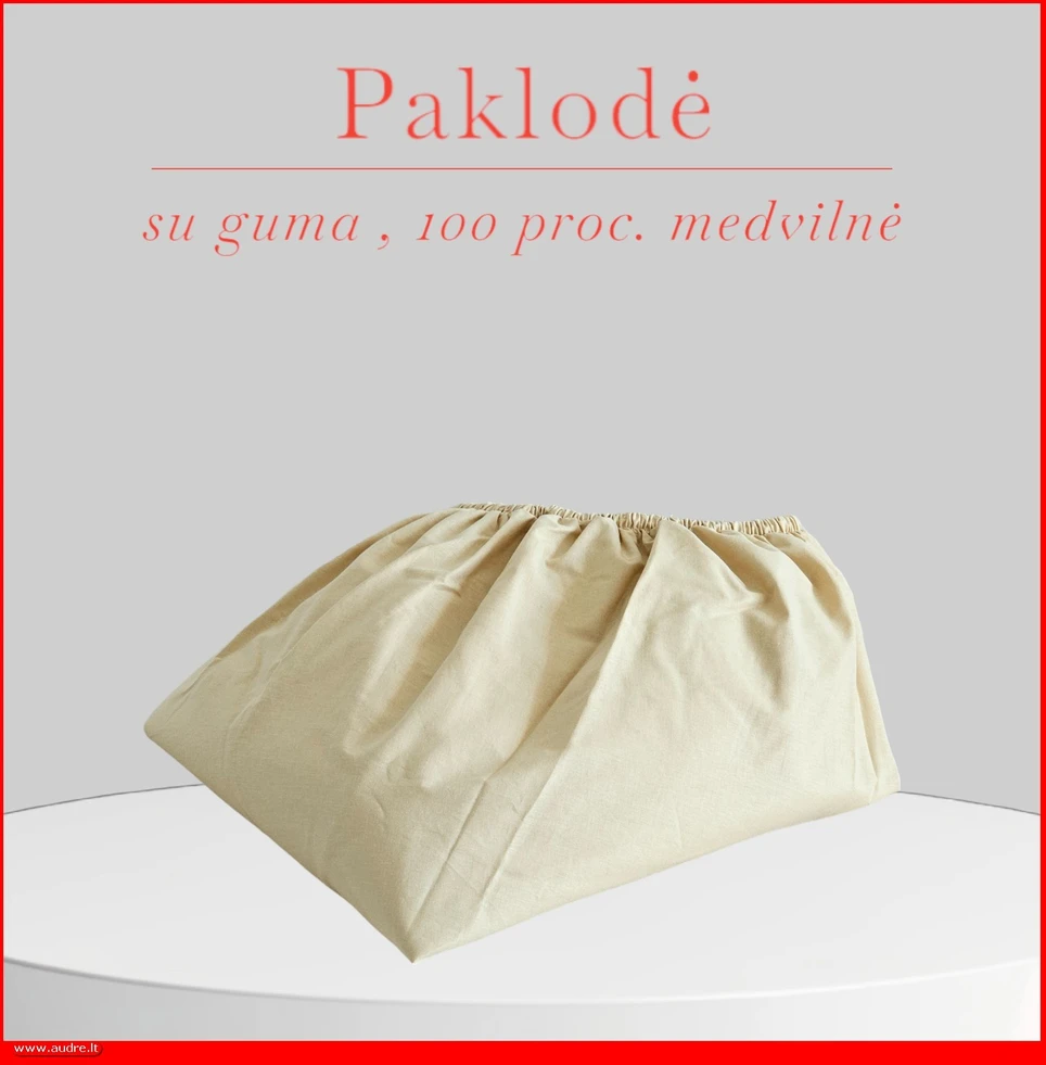 Paklodė su guma - 140x200+20cm.
