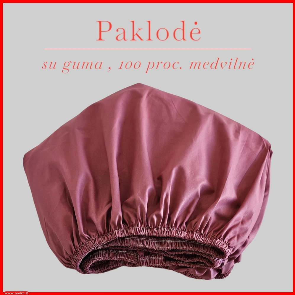 Paklodė su guma - 160x200+20cm.