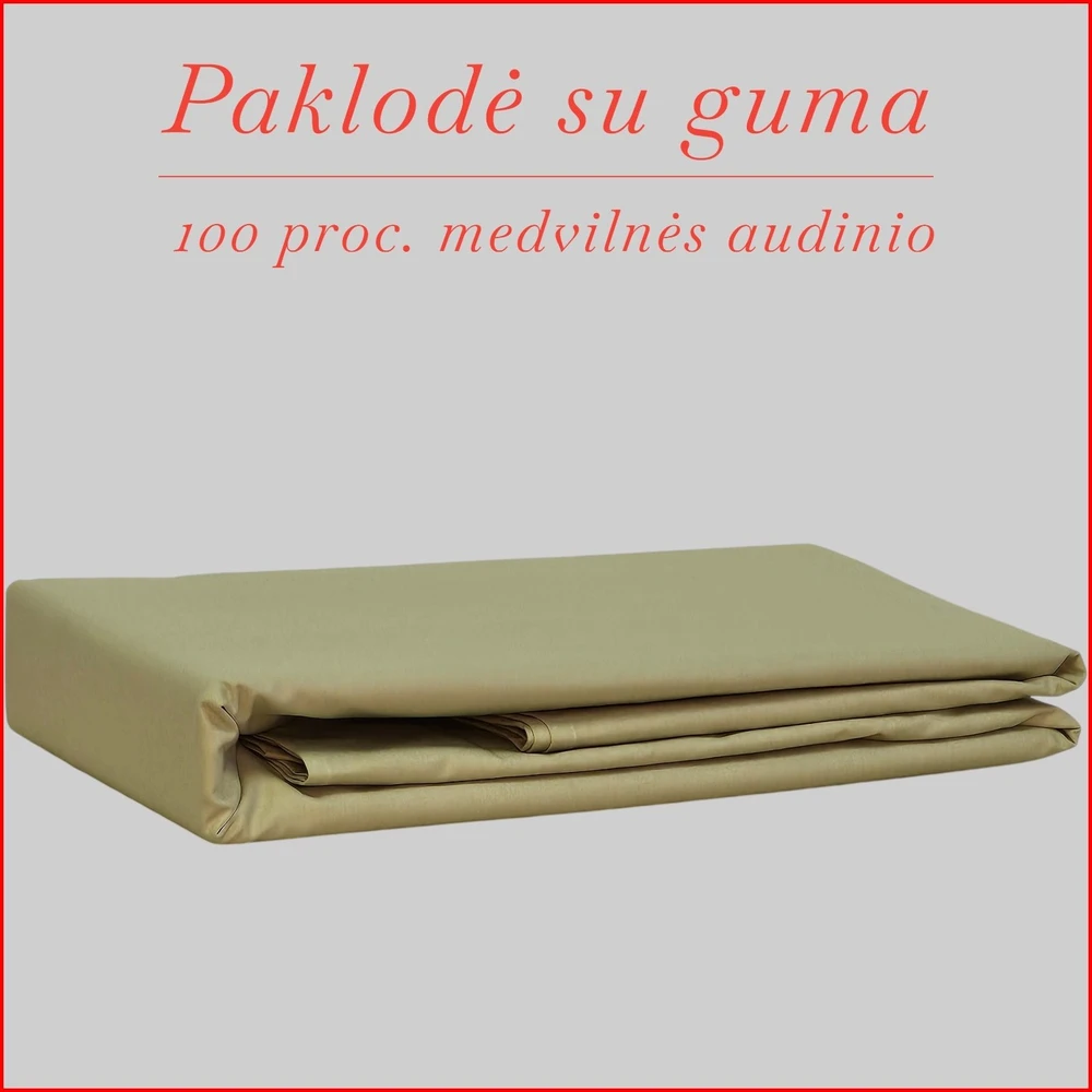 Paklodė su guma - 200x200+20cm.