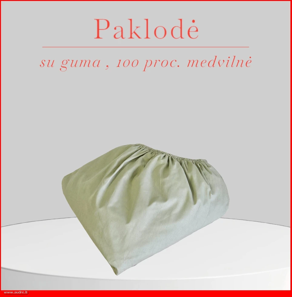 Paklodė su guma - 100x200+30cm.