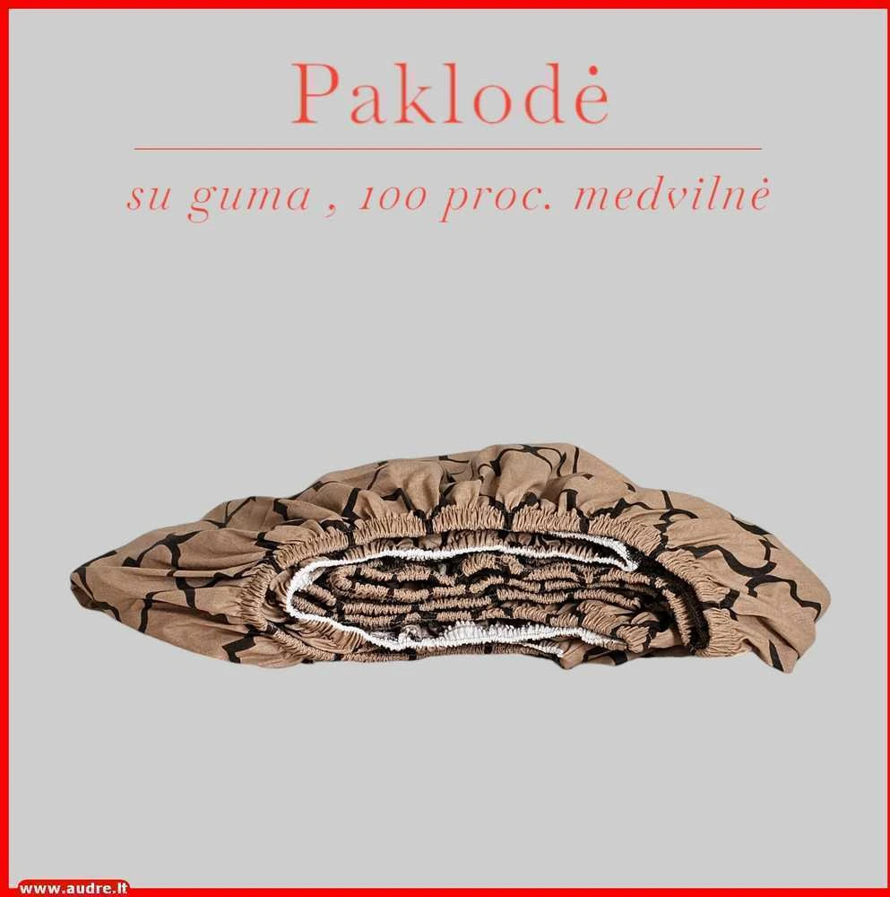 Paklodė su guma - 160x200+20cm.