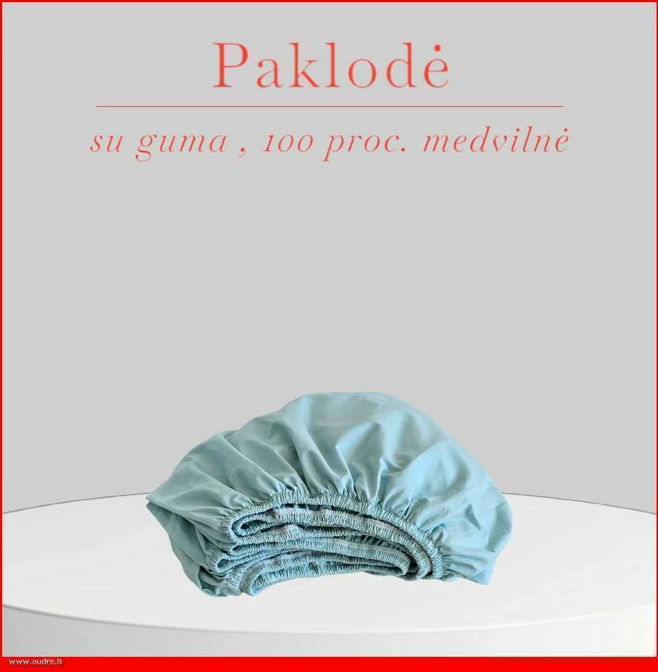 Paklodė su guma - 140x200+20cm.