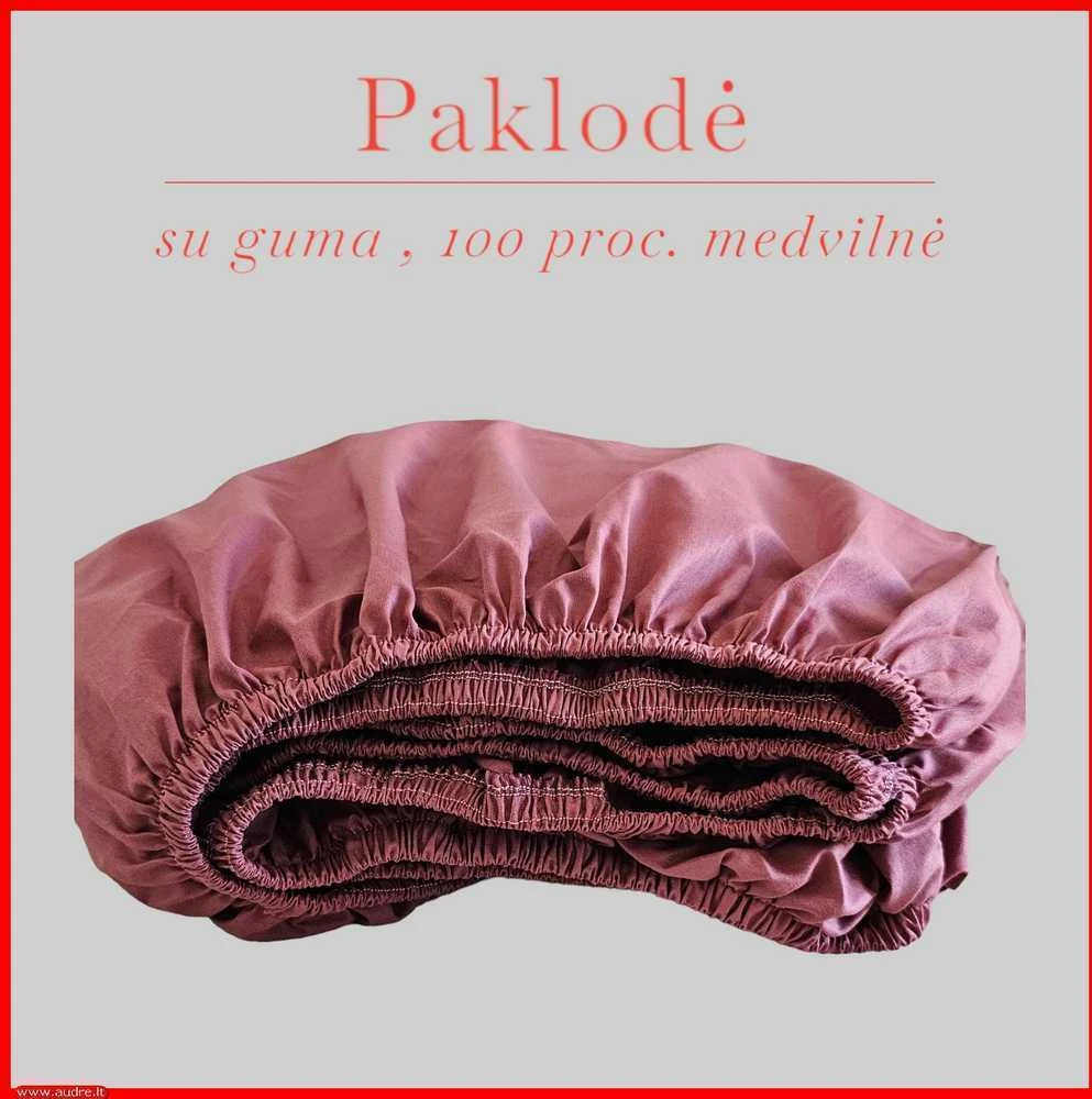 Paklodė su guma - 160x200+20cm.