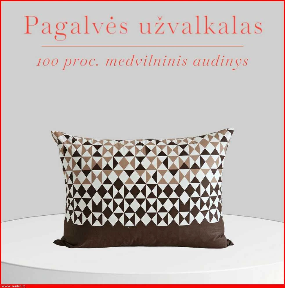 100 proc. medvilnės patalynės komplektas - Antklodės užvalkalas 140x200 cm. + pagalvės užvalkalas 50x70 cm. be užtrauktuko (1 vnt.)