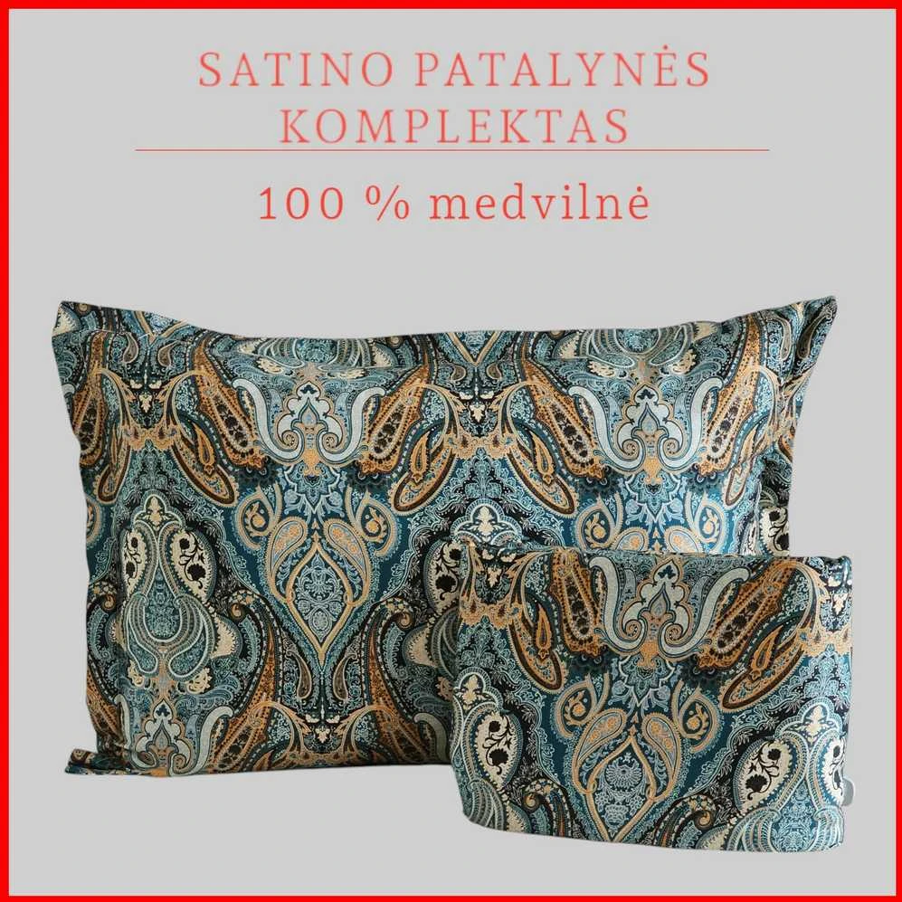 Patalynės komplektas Antklodės ir pagalvės užvalkalų komplektas - Antklodės užvalkalas 160x200 cm. + pagalvės užvalkalas 50x70 cm. (1 vnt.)
