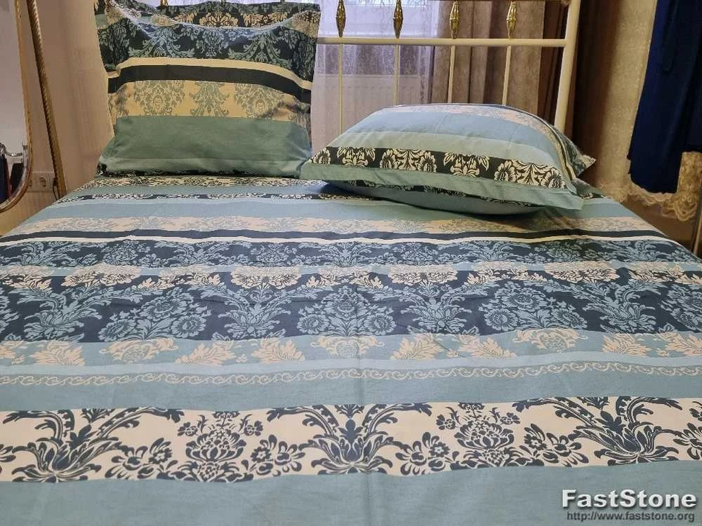 100 proc. medvilnės patalynės komplektas - Antklodės užvalkalas 160x200 cm. + pagalvės užvalkalas 50x70 cm. (1 vnt.)