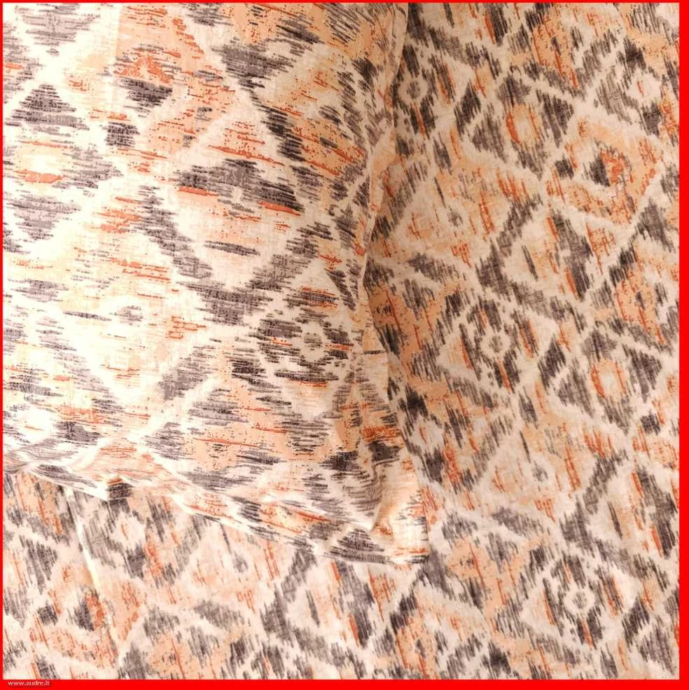 100 proc. medvilnės patalynės komplektas - Antklodės užvalkalas 220x200 cm. + pagalvės užvalkalai 50x70 cm. (2 vnt.)