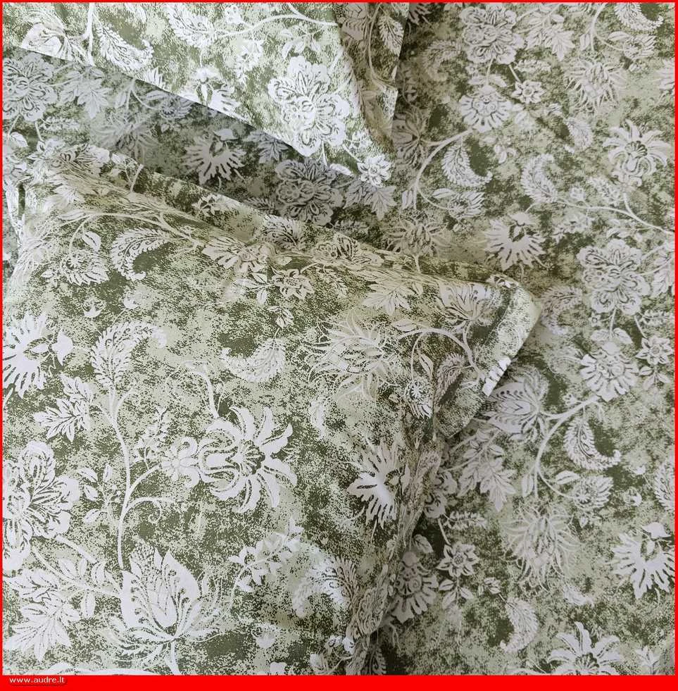 100 proc. medvilnės patalynės komplektas - Antklodės užvalkalas 160x200 cm. + pagalvės užvalkalas 50x70 cm. (1 vnt.)