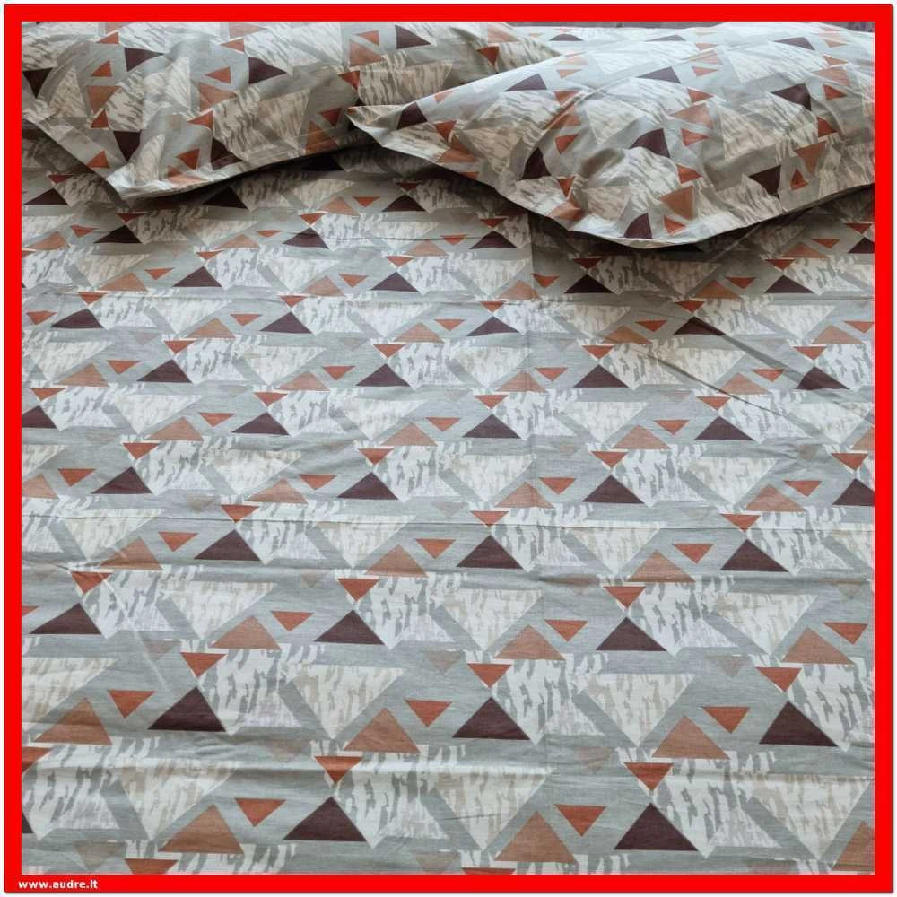 100 proc. medvilnės patalynės komplektas - Antklodės užvalkalas 140x200 cm. + pagalvės užvalkalas 50x70 cm. be užtrauktuko (1 vnt.)
