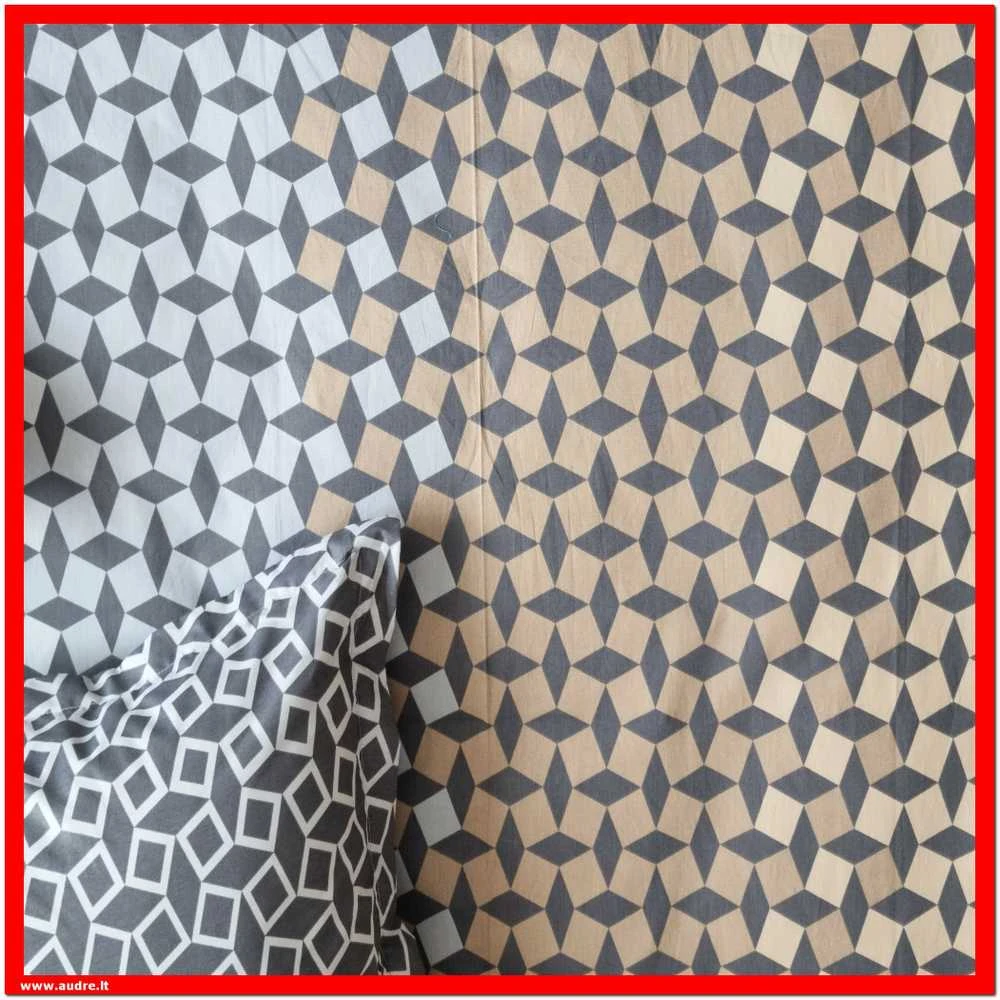 100 proc. medvilnės patalynės komplektas - Antklodės užvalkalas 140x200 cm. + pagalvės užvalkalas 50x70 cm. be užtrauktuko (1 vnt.)