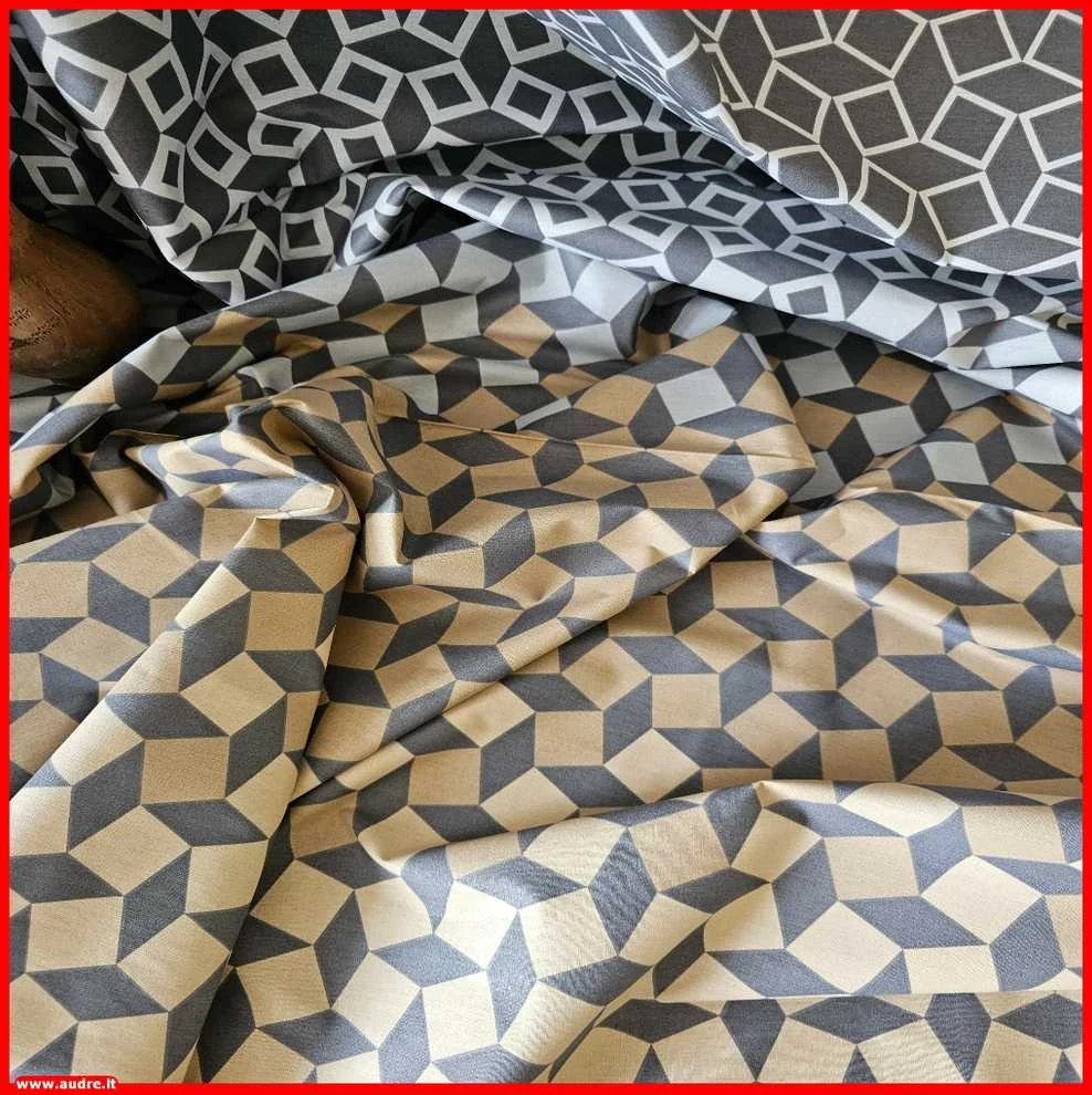 100 proc. medvilnės patalynės komplektas - Antklodės užvalkalas 140x200 cm. + pagalvės užvalkalas 50x70 cm. be užtrauktuko (1 vnt.)