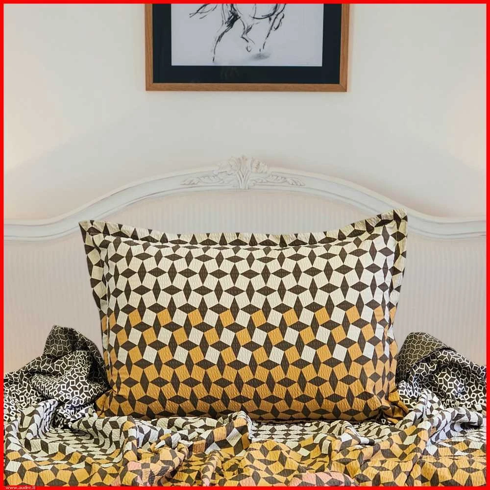 Glamžyto medvilninio audinio antklodės ir pagalvės užvalkalų patalynės komplektas - Antklodės užvalkalas 160x200 cm. + pagalvės užvalkalas 50x70 cm. (1 vnt.)