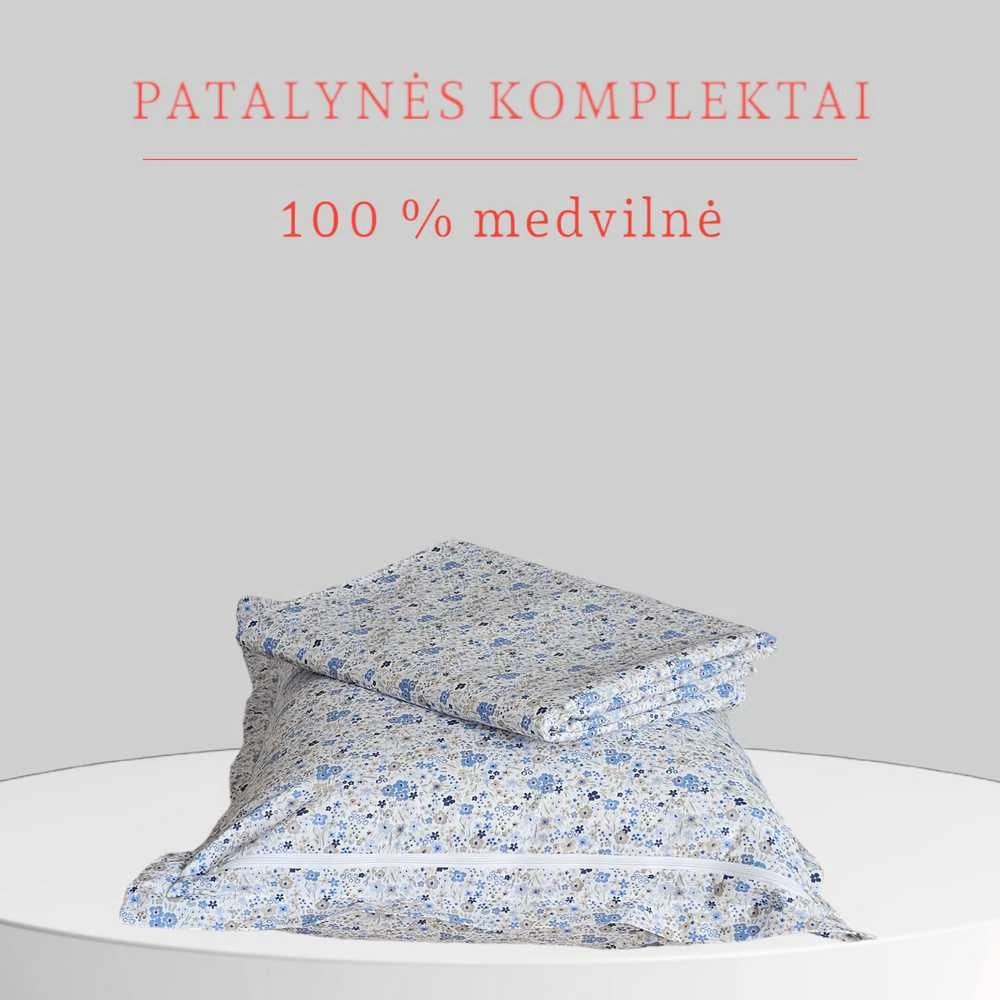 Medvilnės pagalvės užvalkalas - 70x70 cm. be užtrauktuko