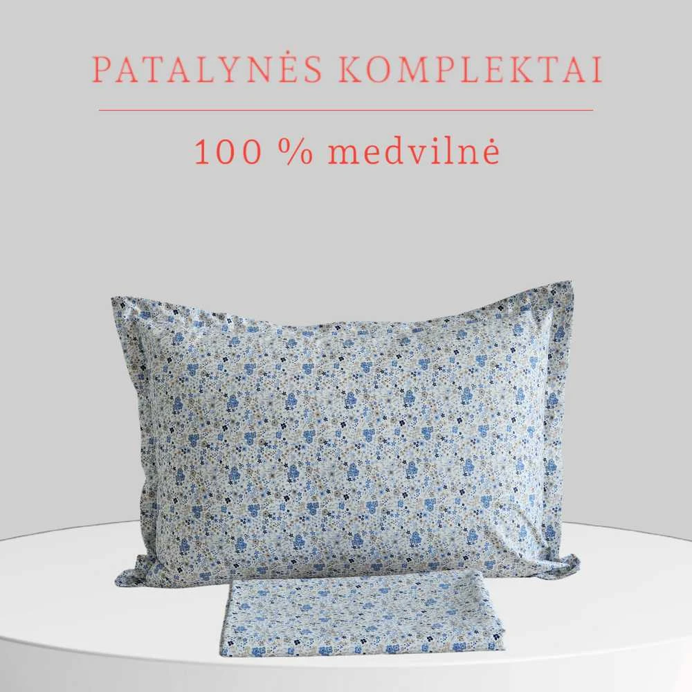 Medvilnės pagalvės užvalkalas - 70x70 cm. be užtrauktuko