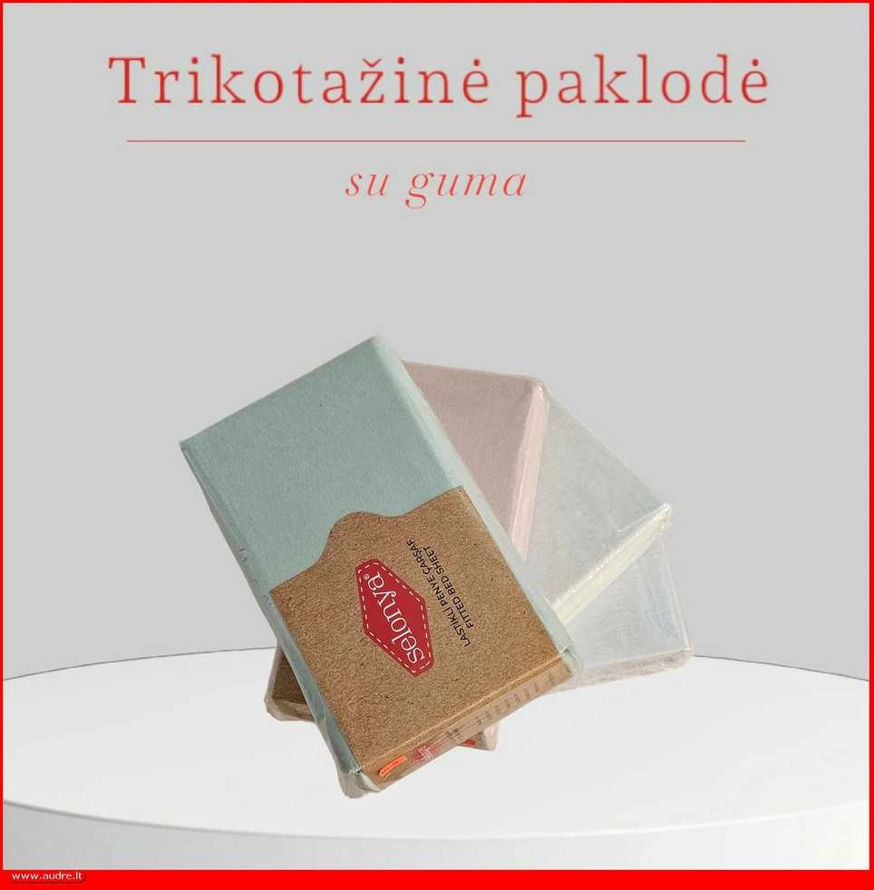 Trikotažinė elastinga medvilnės paklodė su guma 100/140/160/180/200x200+30cm. mėtinė - Mėta - 180x200+30cm.