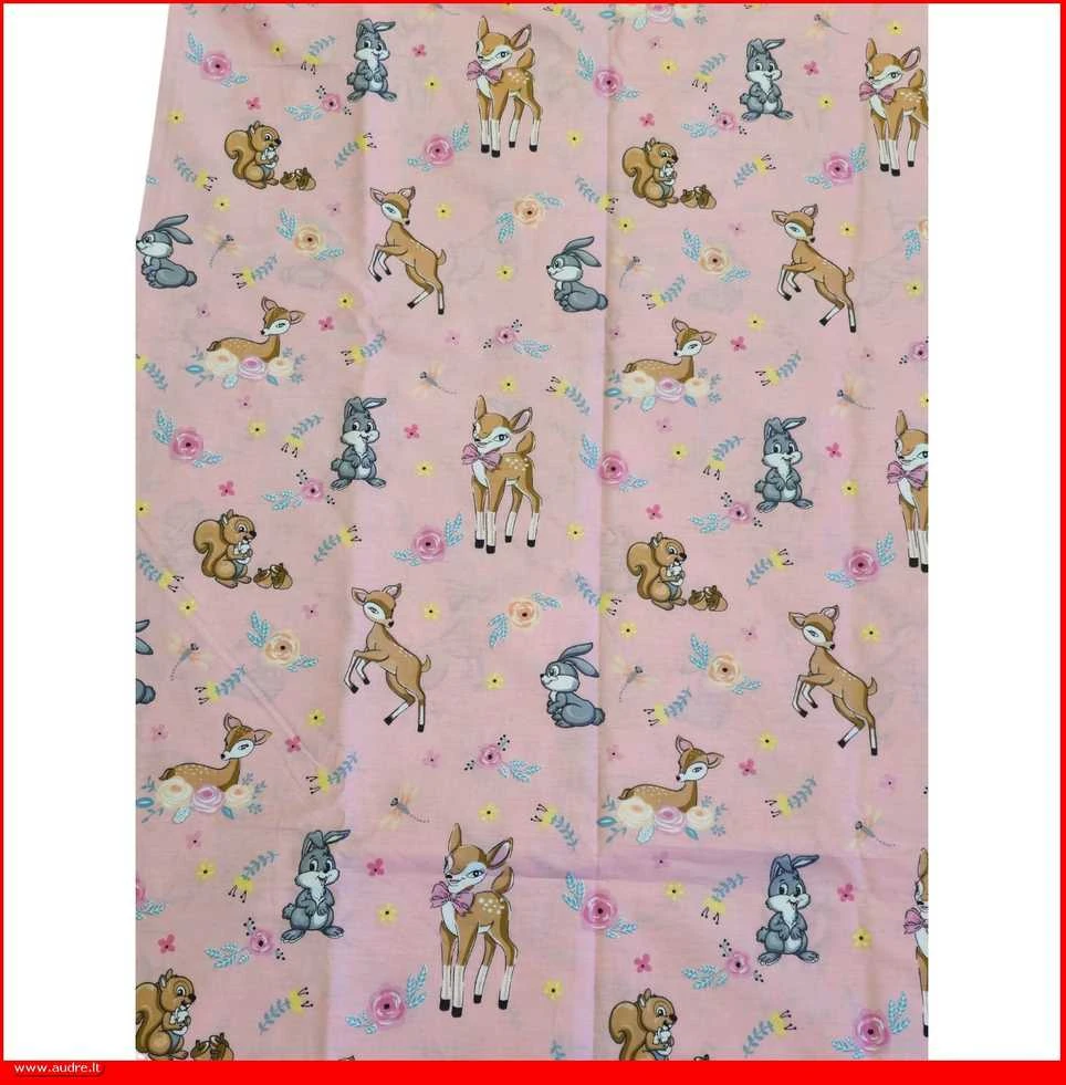 Vaikiškas antklodės ir pagalvės užvalkalo patalynės komplektas - Antklodės užvalkalas 140x200 cm. + pagalvės užvalkalas 50x70 cm. be užtrauktuko (1 vnt.)