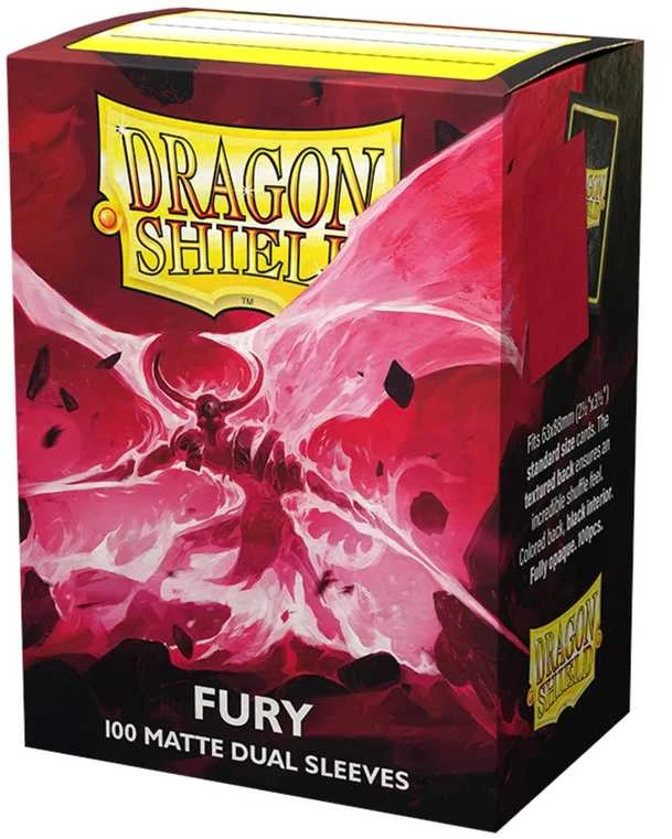 Dragon Shield Standard Matte Dual Sleeves - Fury (100 Vnt)