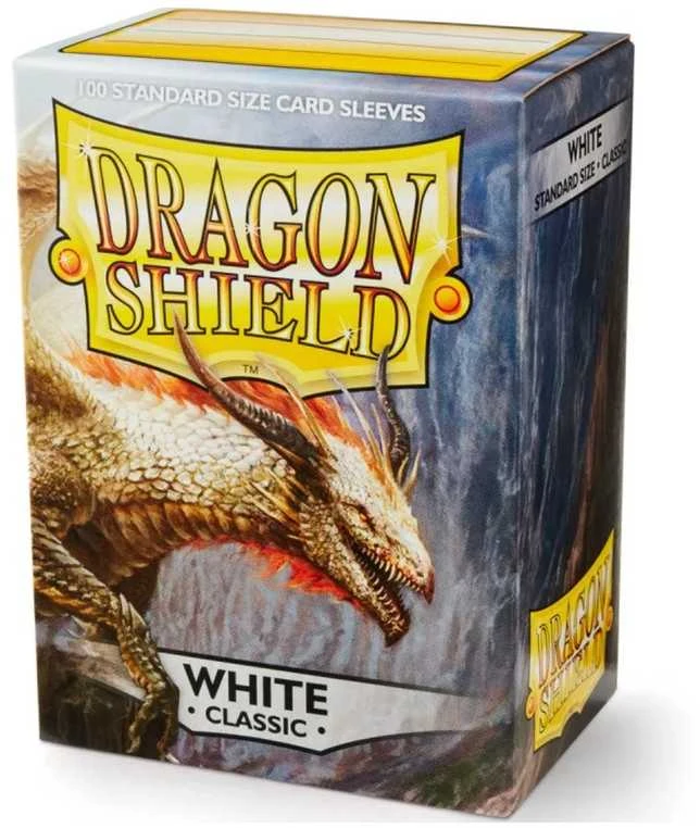 Dragon Shield Standard Sleeves - Classic Baltas (100 Vnt)