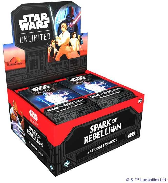 Fantasy Flight Games Star Wars: Unlimited - Spark of Rebellion Booster Ekranas (24 Booster)