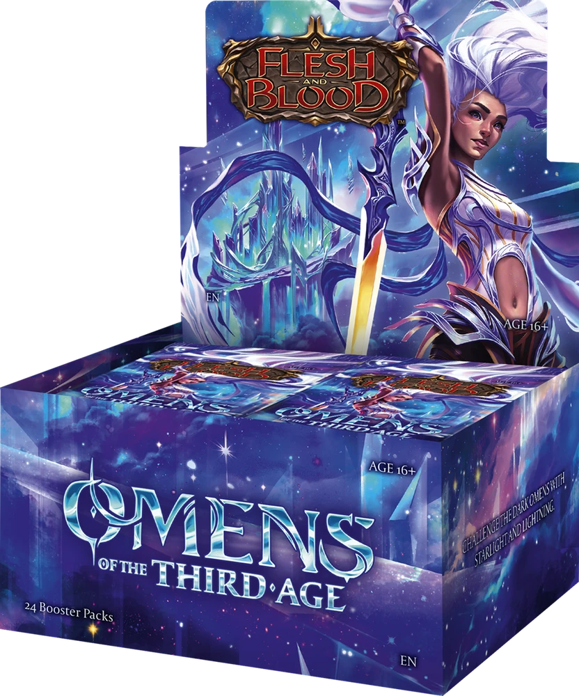 Legend Story Studios Flesh & Blood TCG - Omens of the Third Age Booster Ekranas (24 Packs)