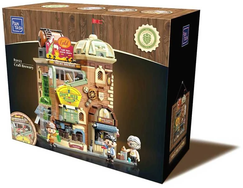 „Pantasy“ statybiniai blokeliai, alaus daryklos pastatas, Craft, alaus darykla, 3252 detalės
