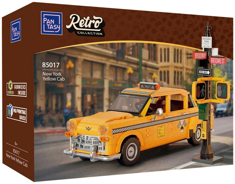 PANTASY New York Geltona Cab Konstruktorius | 1601 dalių