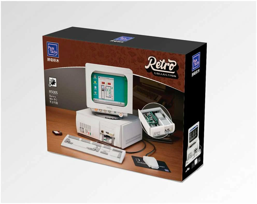 PANTASY Retro 90s PC Konstruktorius | 1634 dalių