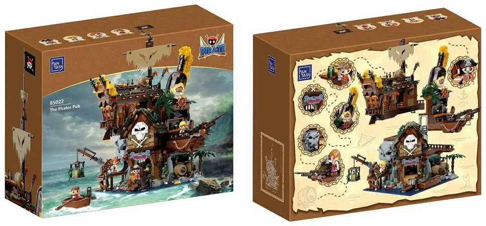 „Pantasy“ piratų romo baro konstruktoriai „Pirates Pub“, 2814 detalių
