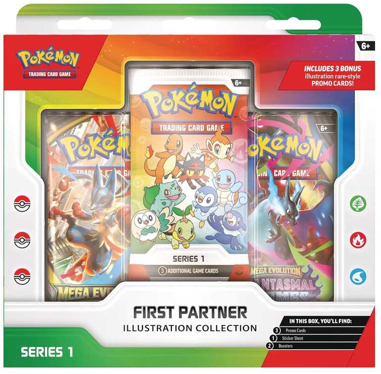 The Pokemon Company „Pokemon Pokemon TCG“ – pirmojo partnerio iliustracijų papildymo kolekcija #1