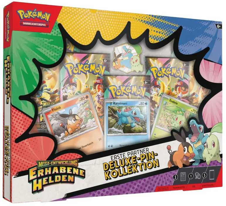 Kolekcionuojamas ženklelis - Pokémon TCG Mega Evolution Ascended Heroes Deluxe Pin Collection