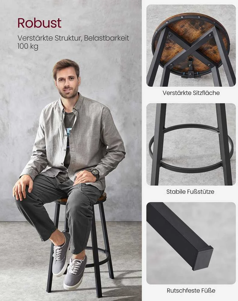 Songmics Vasagle 2 baro kėdžių rinkinys