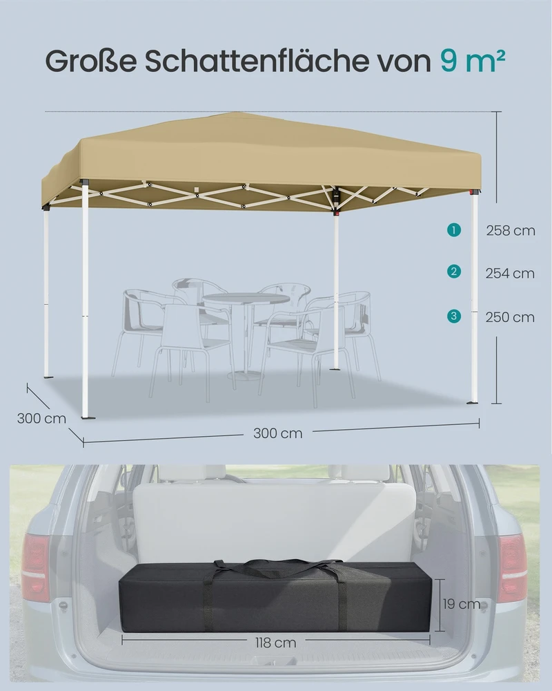 Songmics Paviljonas 3 x 3 m
