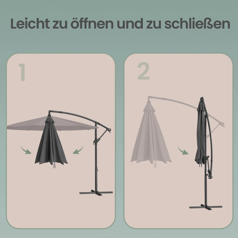 Songmics Skėtis 350 cm