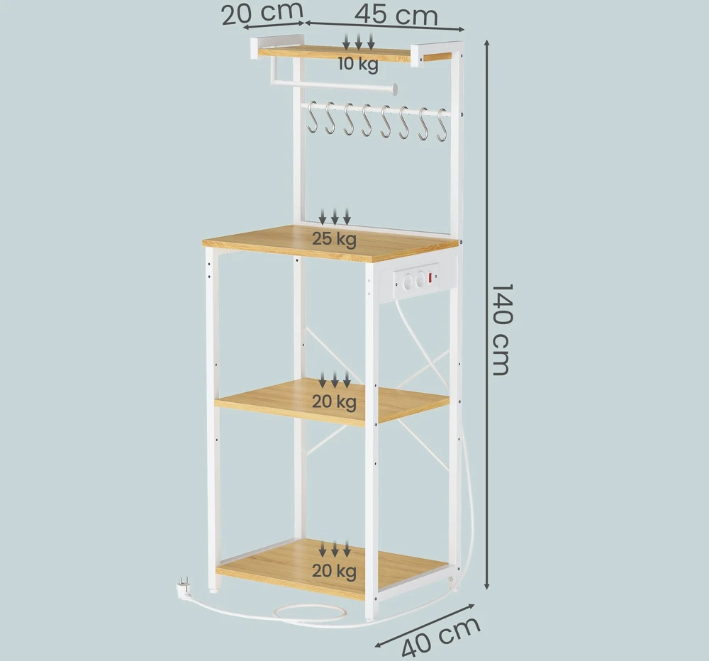 Songmics Lentyna 40 x 45 x 140 cm