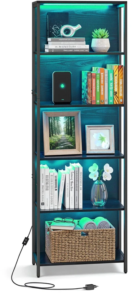 Songmics Aukšta lentyna su LED apšvietimu 178 cm