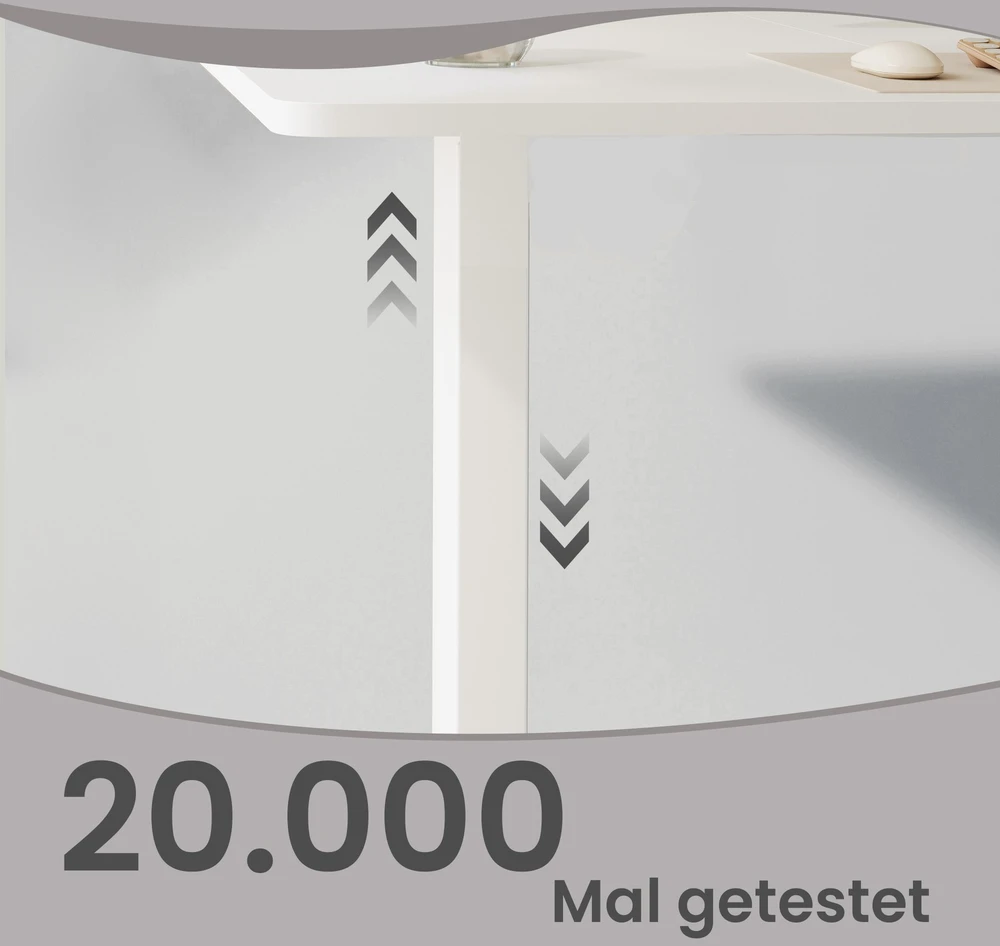 Songmics Reguliuojamo aukščio stalas 180 × 80 x 72-120cm
