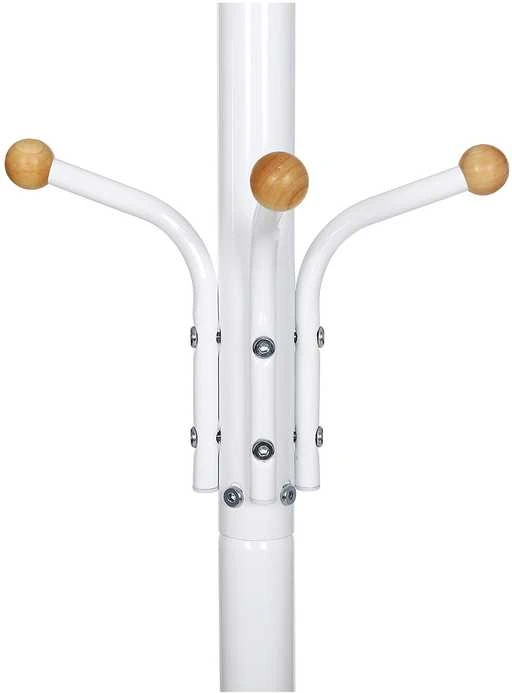 Songmics Baltas metalinis skrybėlių stovas