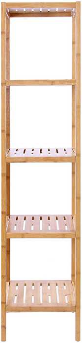 Songmics Bambukas 5 lentynos 33 x 33 x 146 cm siauras