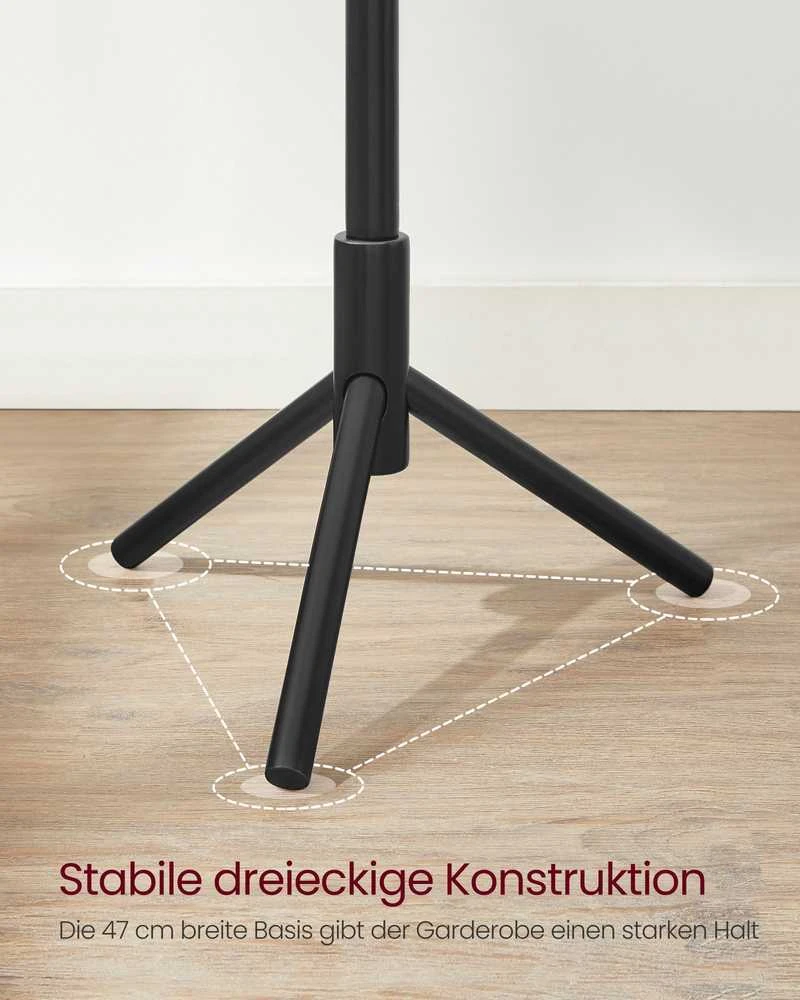 Songmics Vasagle Juodos spalvos drabužių stovas