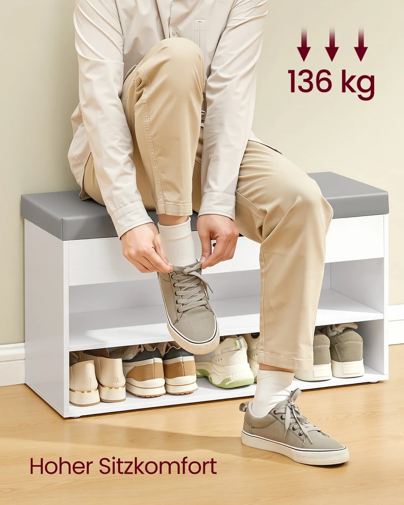 Songmics Batų lentyna 30 × 80 × 44 cm
