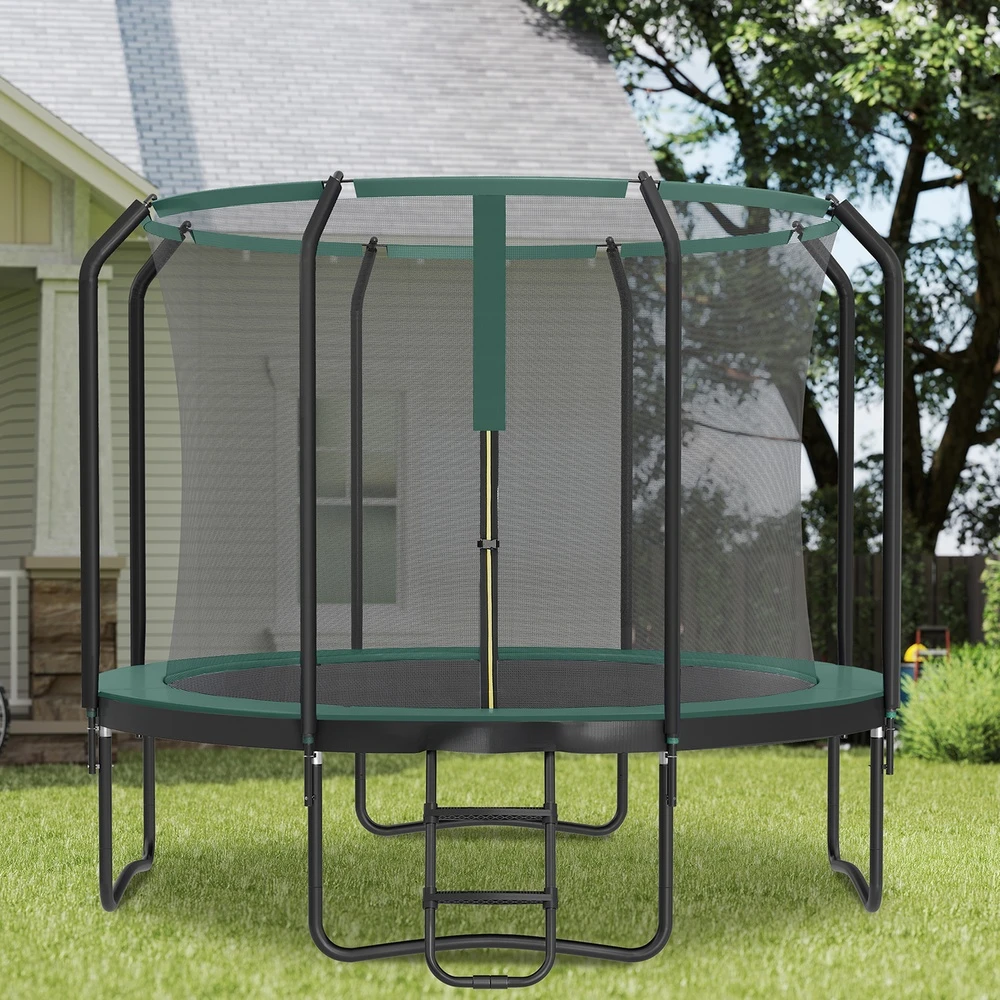 Songmics Trampolin 305 cm, Gartentrampolin, mit Sicherheitsnetz