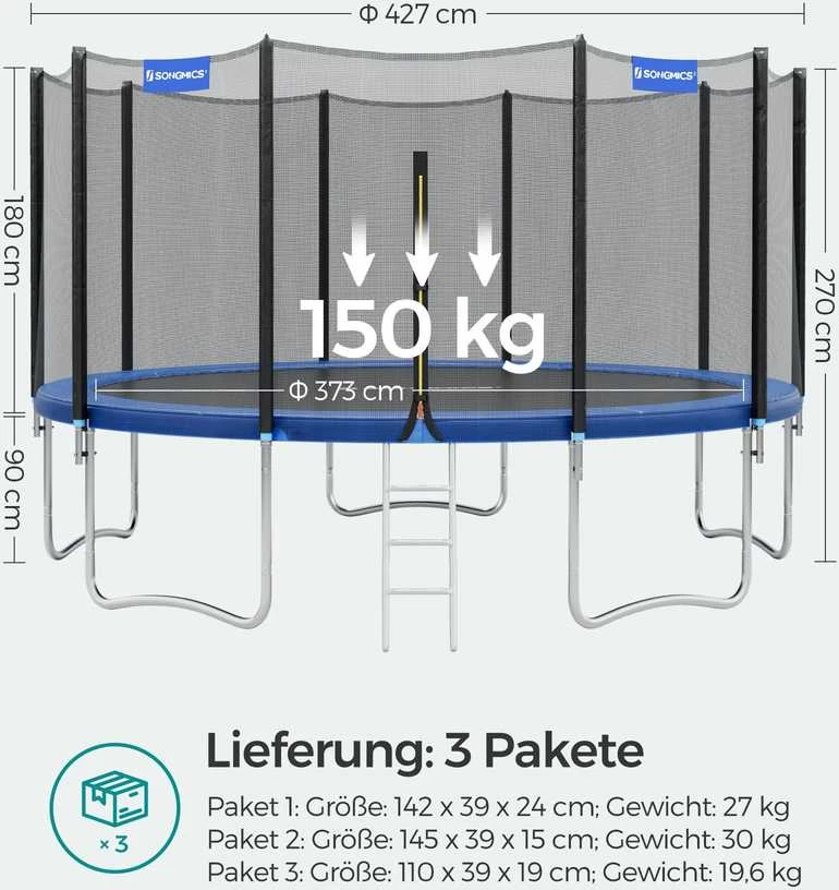 Batutas su tinkleliu Ø 427 cm
