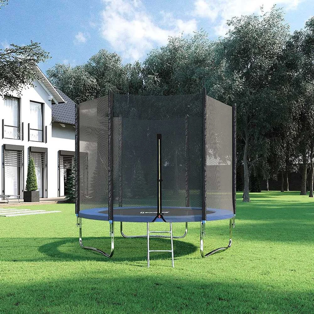 Songmics Batuto apsauginis tinklas ir kraštų danga Ø 244 cm